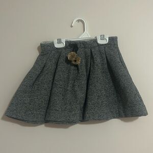 ZARA Girls Soft Collection Grey Pom Pom Skirt Size: 9/10 Girls